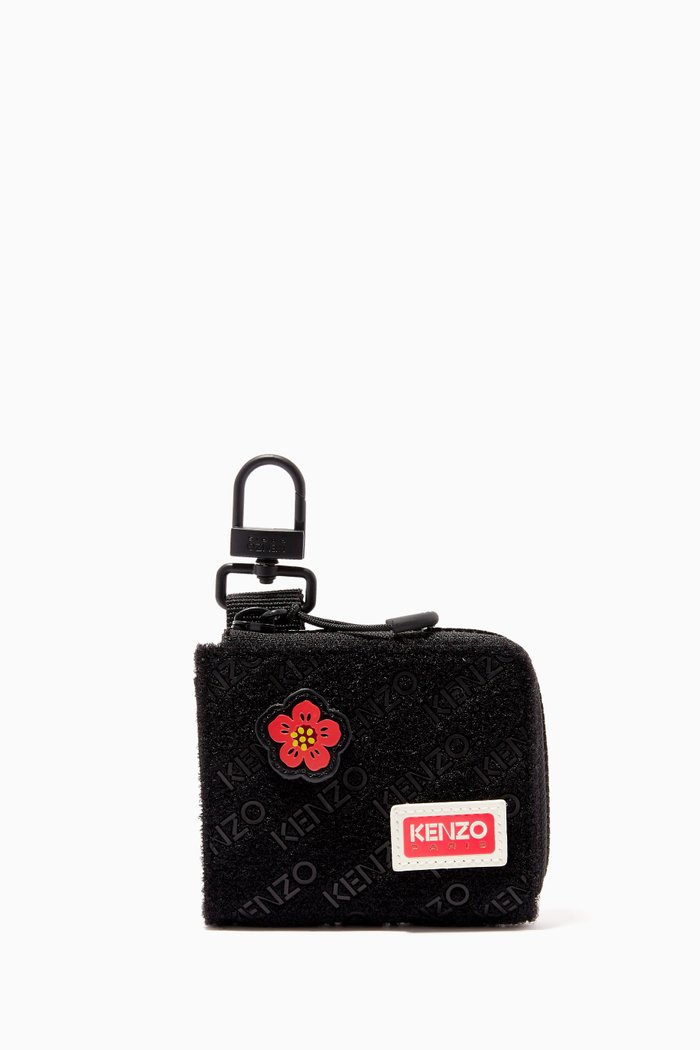 

Jungle Small Pouch in Felt, Black