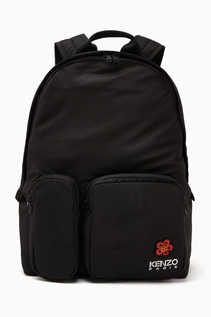 

Seasonal Graphic Backpack in Nylon, Black
