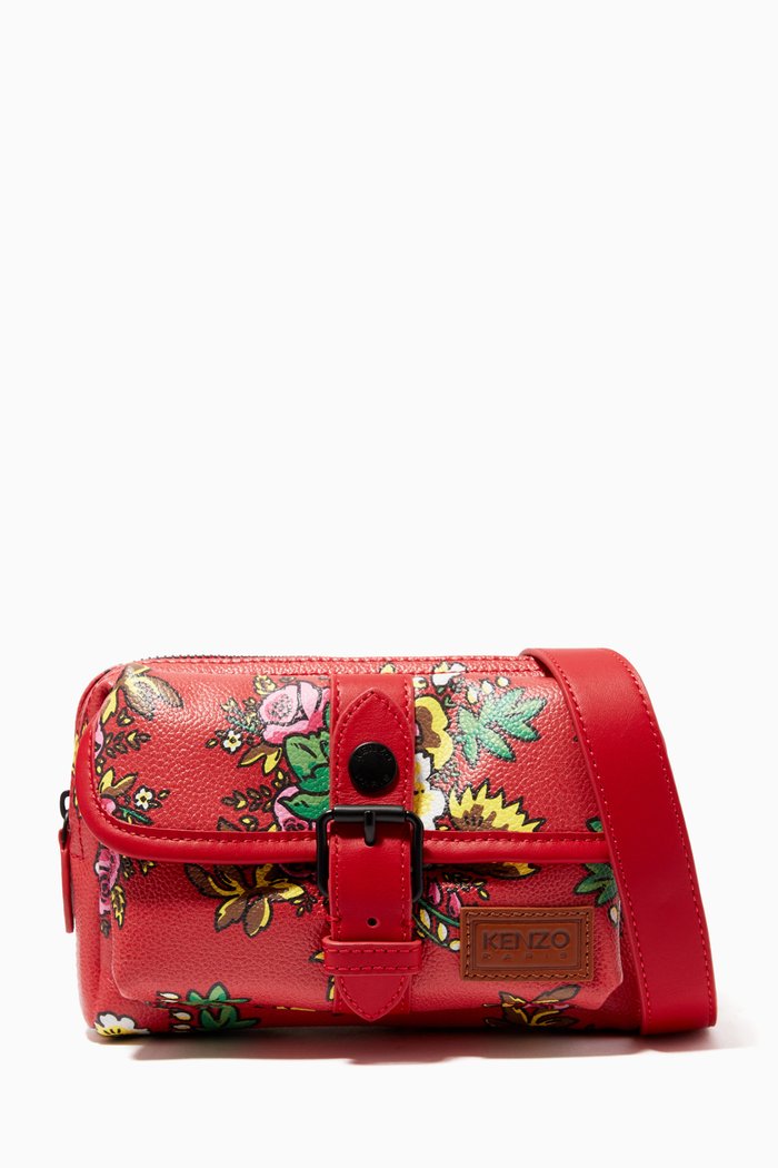 

Pop Bouquet Messenger Bag in PU, Grey