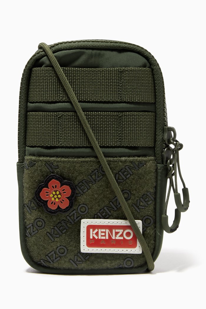 

Jungle Phone Pocket in Nylon, Brown
