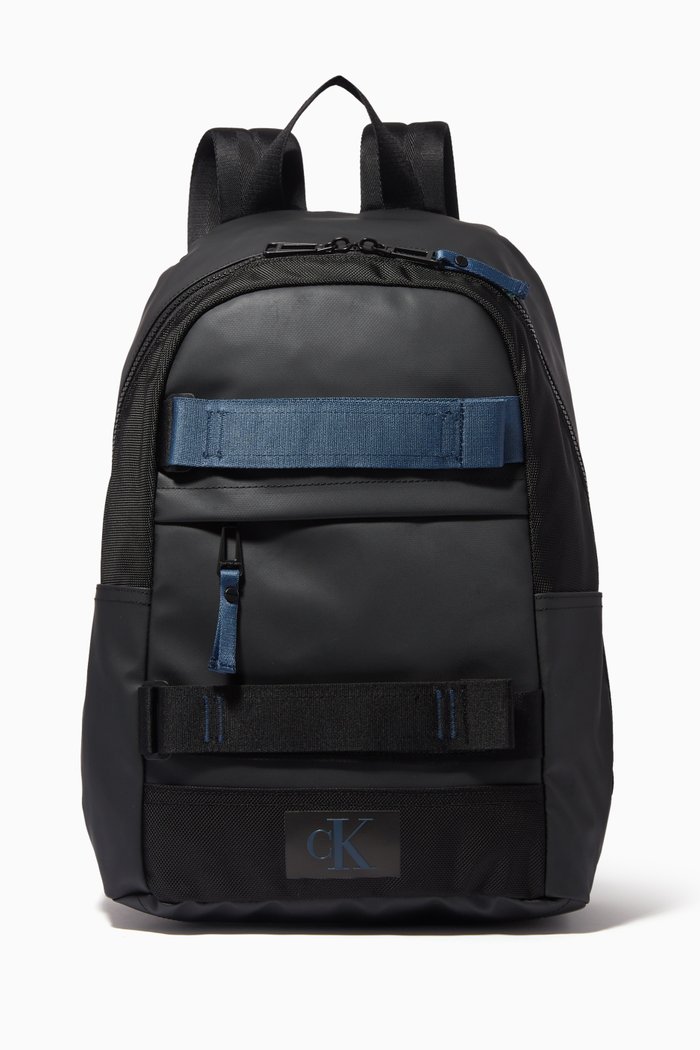

Park Skateboard Backpack in Faux Leather, Black