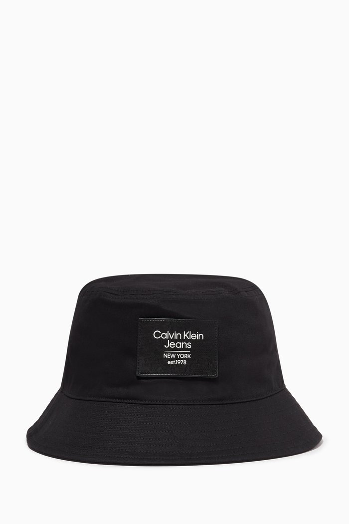 

Sports Essentials Logo Bucket Hat in Cotton, Black