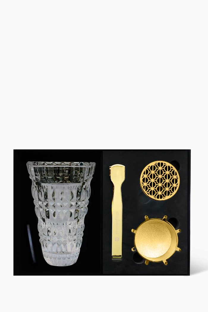 Crystal Oud Burner Set, Colourless