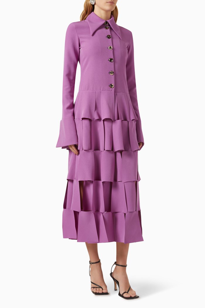 

Maxi Dress in Crepe, Purple