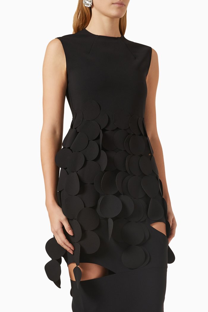 Sleeveless Top in Crepe, Black