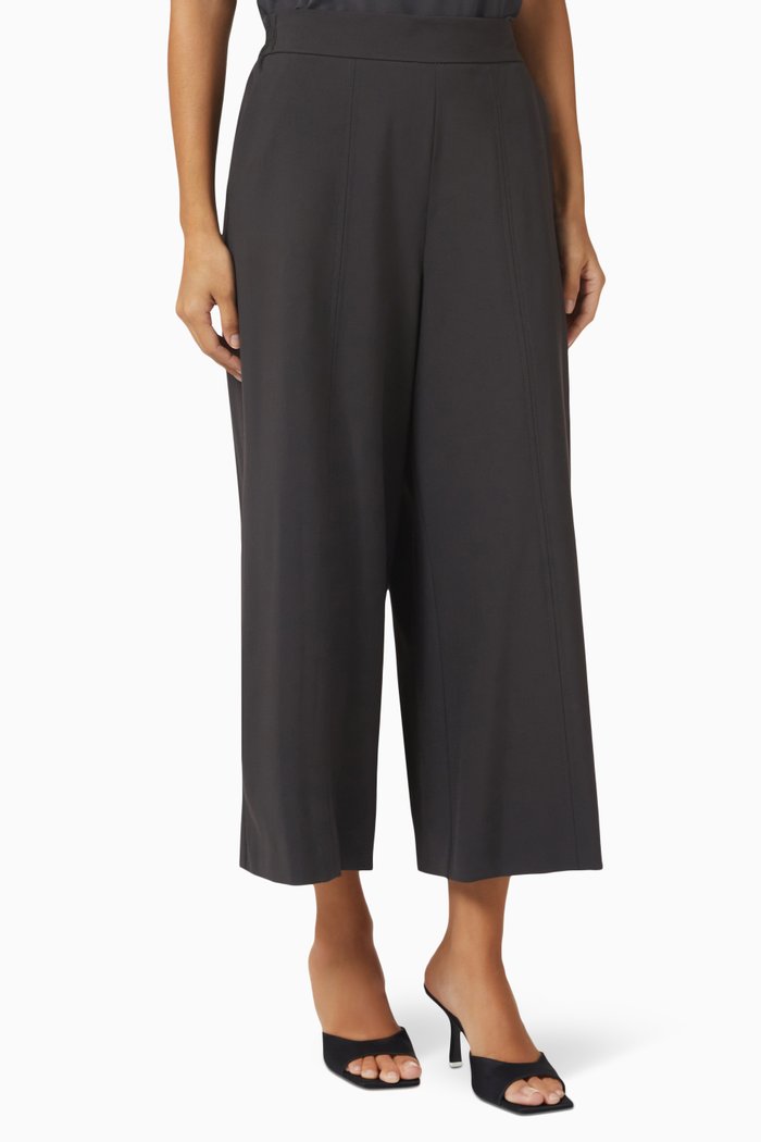 Naxos Wide-leg Pants, Grey
