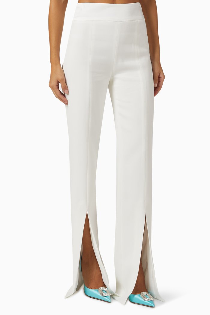 

Ariah Pants in Crepe Satin, White