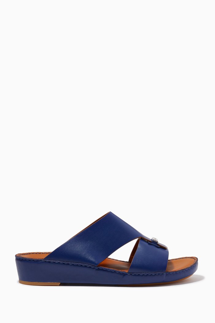 

Fermaglio Marca Sandals in Leather, Blue