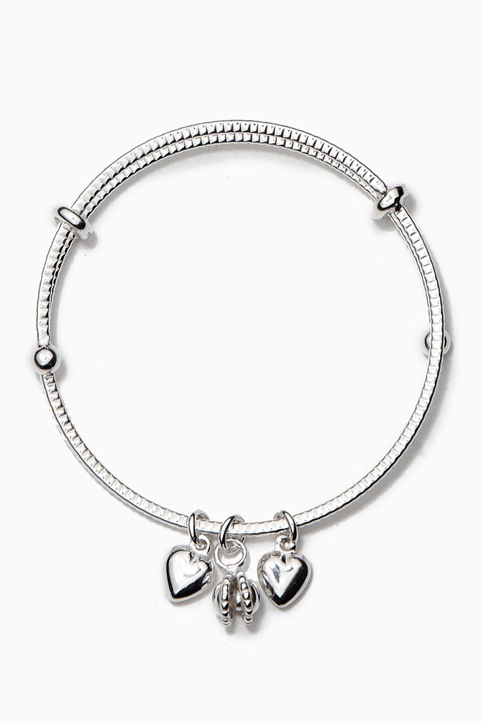 

Heart Baby Bangle in Sterling Silver
