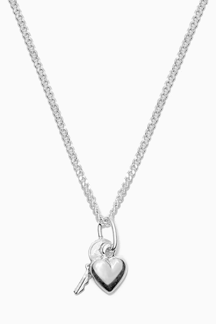 

Heart 'n' Key Pendant Chain in Sterling Silver