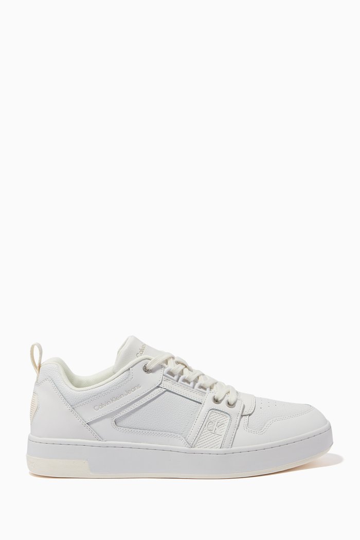 

Low Top Sneakers in Leather, White