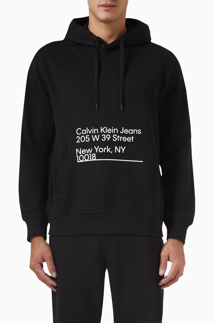 

Logo Hoodie in Fleece, Black