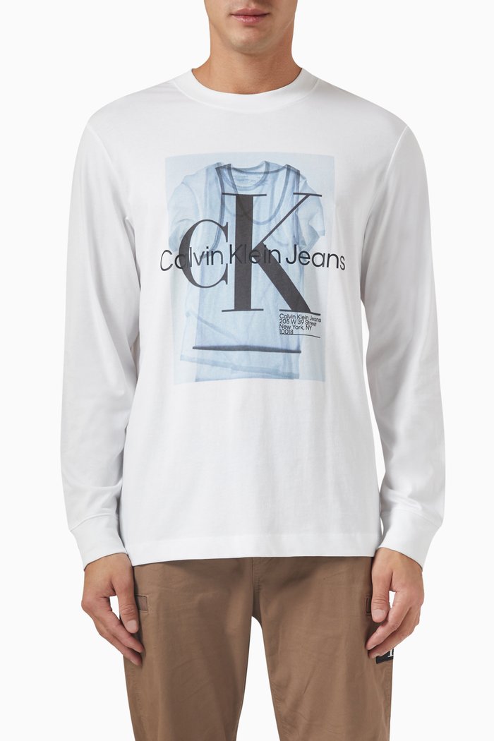 

Lightbox T-shirt in Cotton Jersey, White