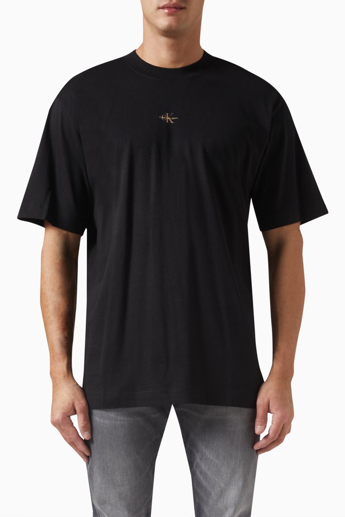 

Logo T-shirt in Cotton Jersey, Black