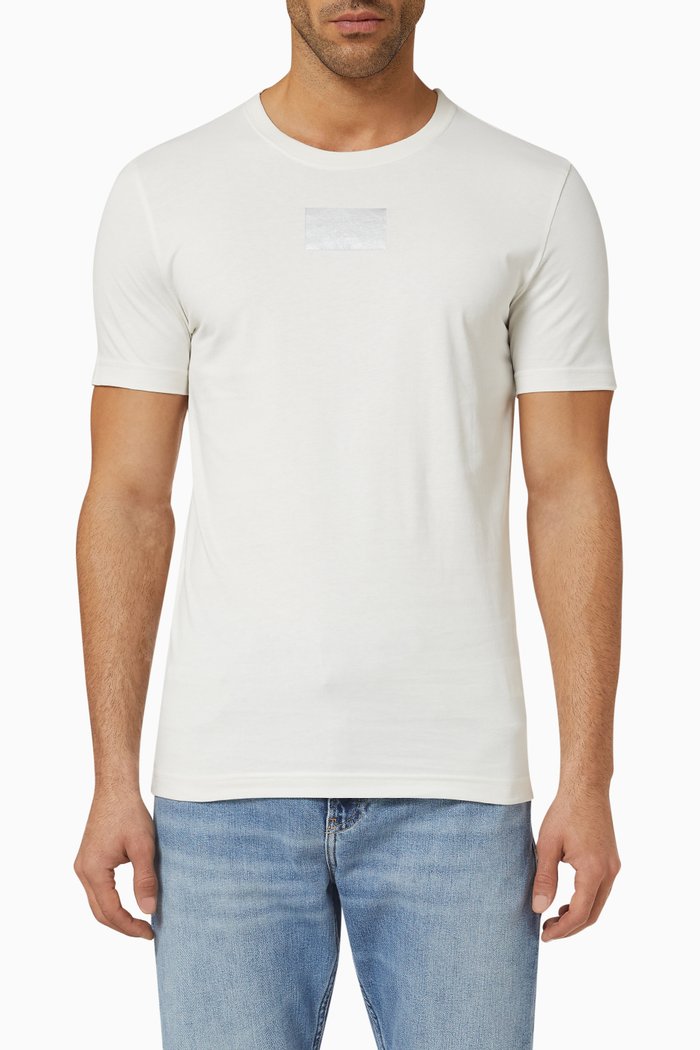 

Box Logo Slim-fit T-shirt in Cotton jersey, Neutral