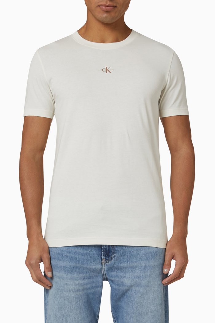 

Micro Monologo T-shirt in Cotton, Neutral
