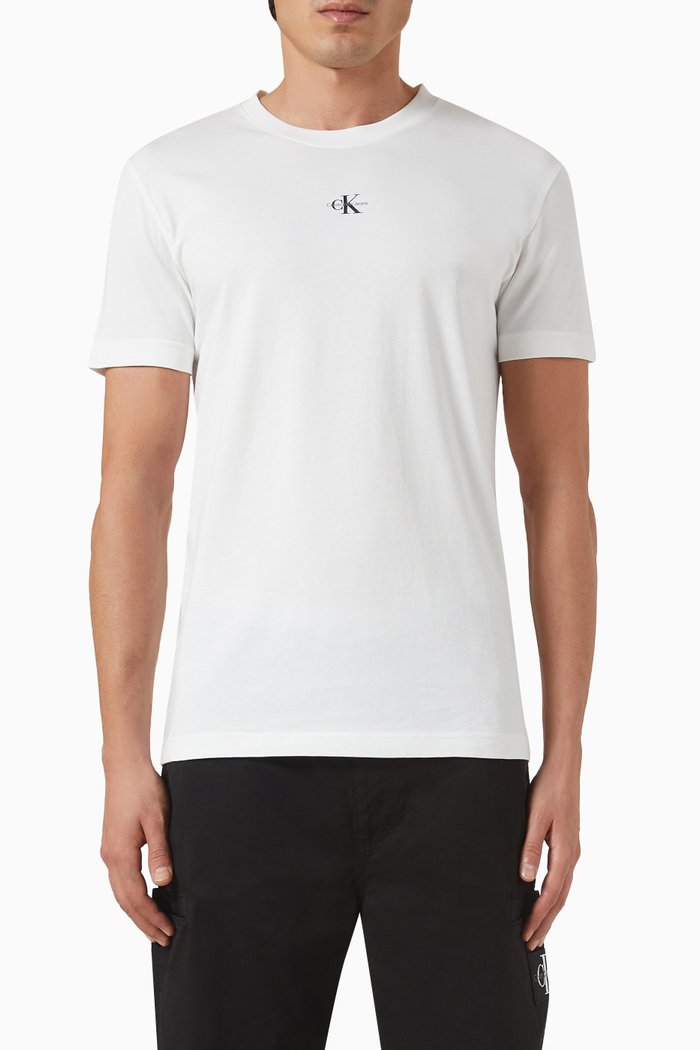 

Micro Monologo T-shirt in Cotton, White