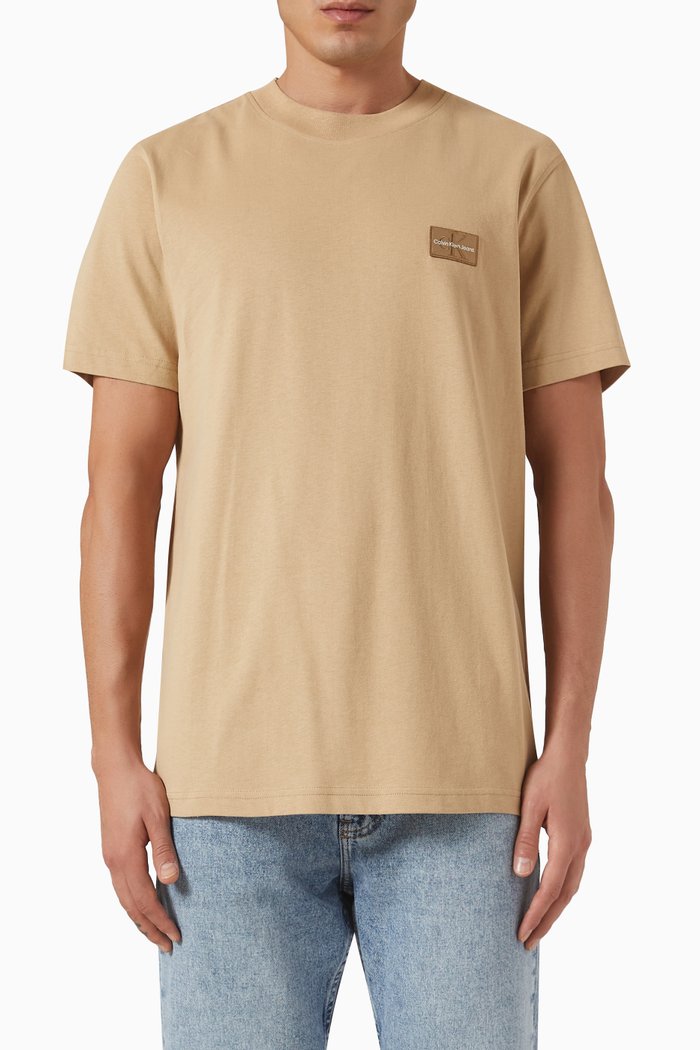 

Badge Logo T-shirt in Cotton Jersey, Neutral