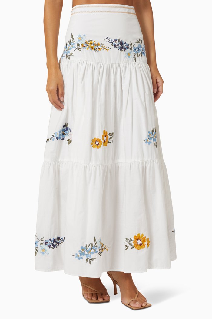 

Licania Maxi Skirt in Cotton, Neutral