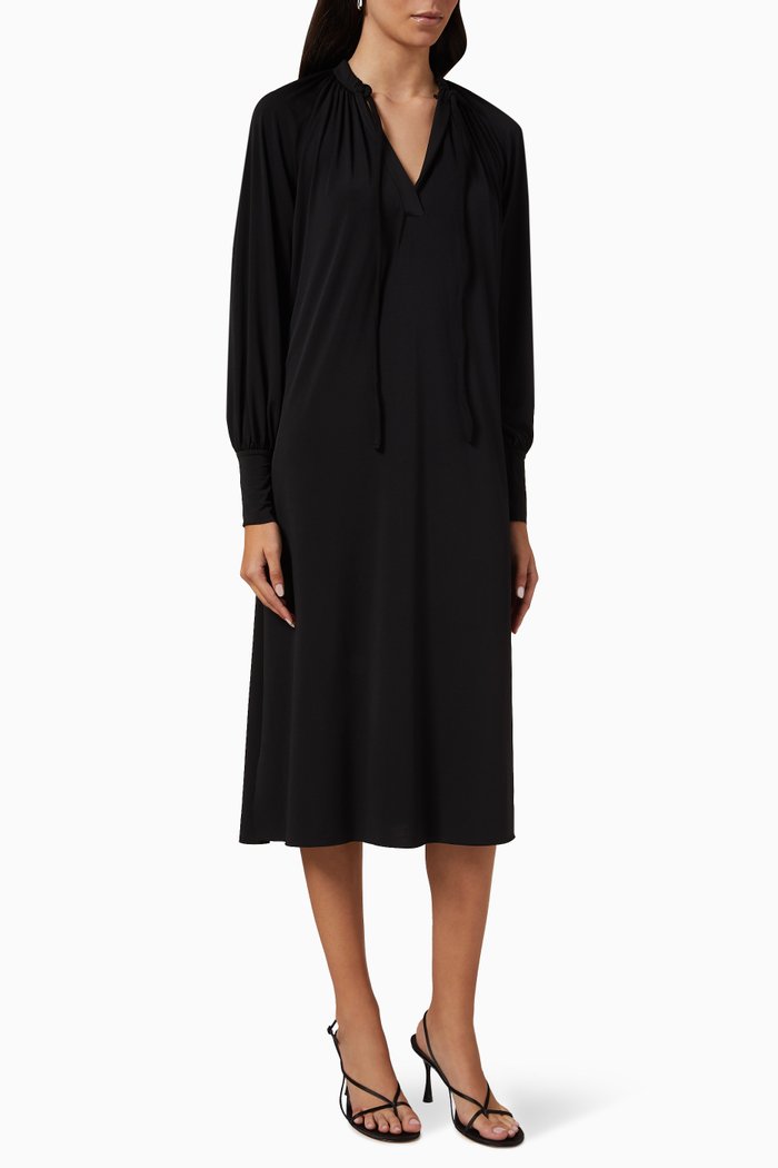 

Asher Midi Dress, Black