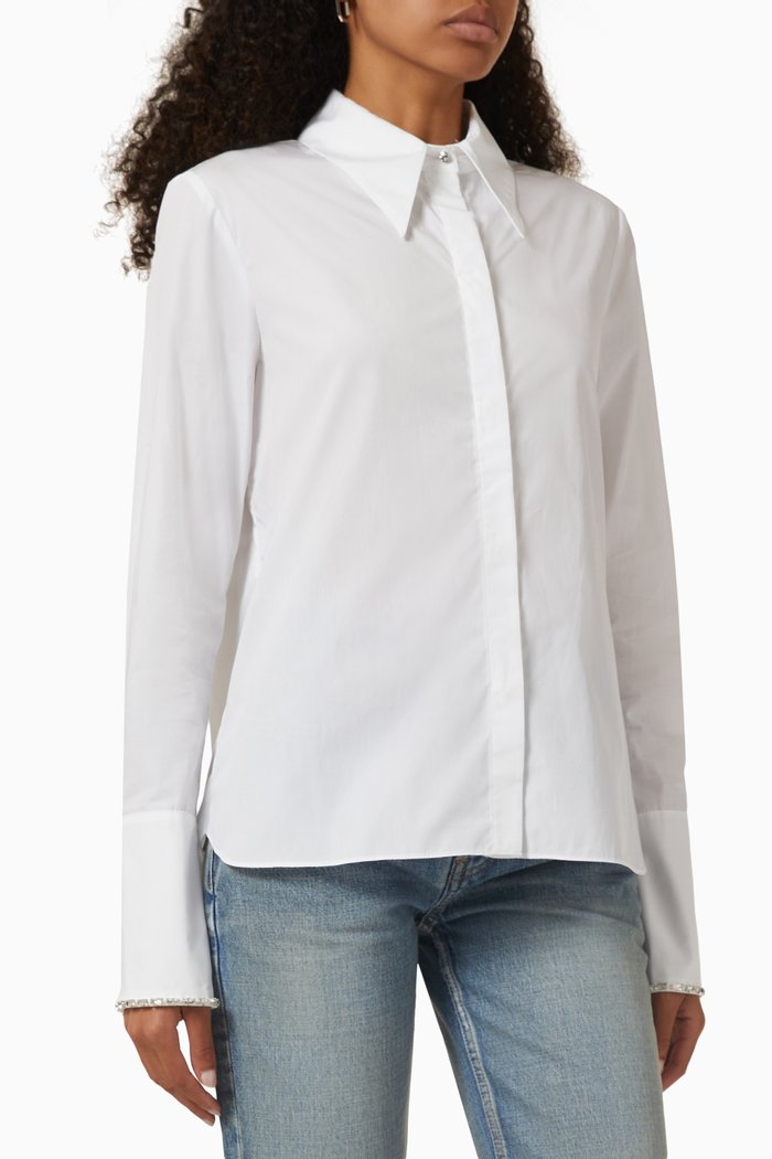 

Object of Her Affection Shirt in Cotton, White