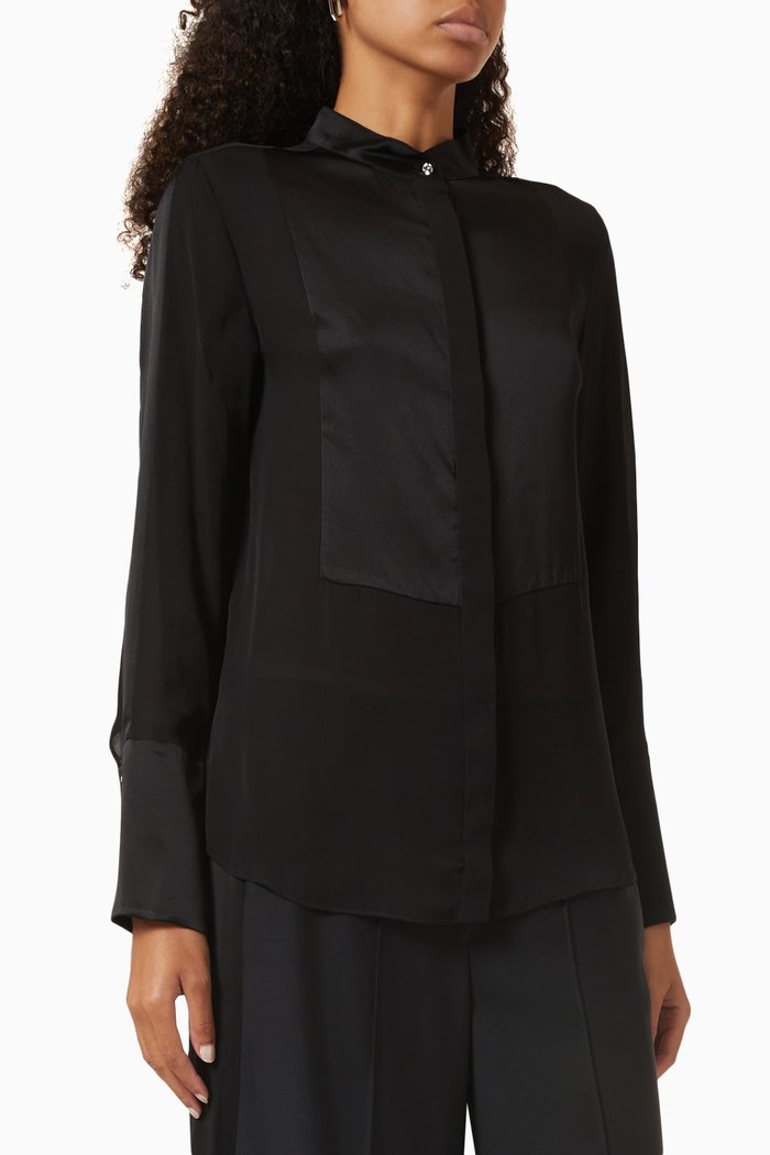 

Tux Shirt in Cotton, Black