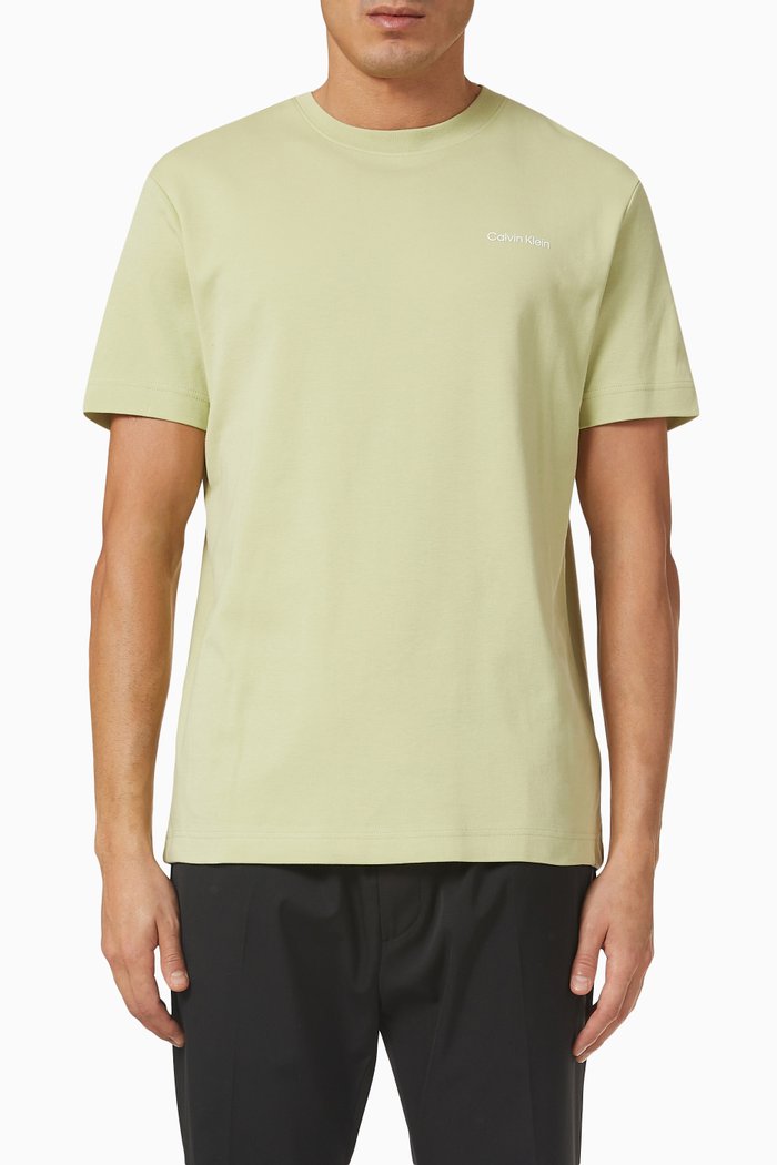 

Logo T-shirt in Cotton Interlock Blend, Green
