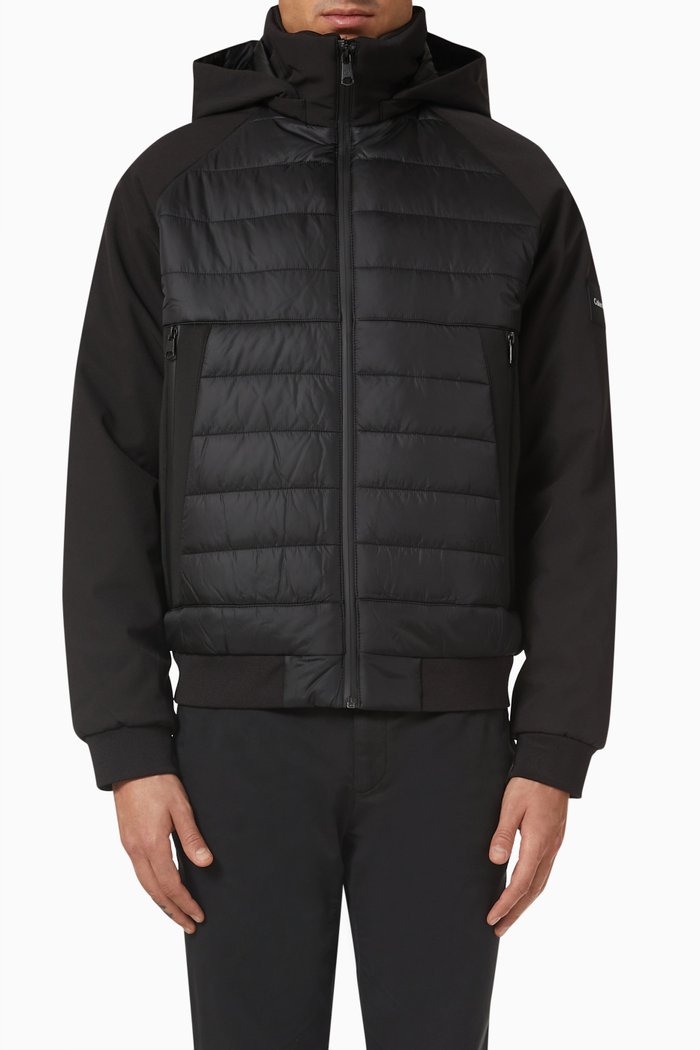 

Essentials Jacket in Padded Nylon, Black