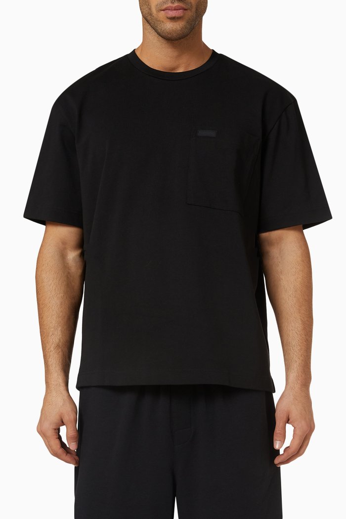 

Modern Comfort Pocket T-shirt in Organic Cotton, Black