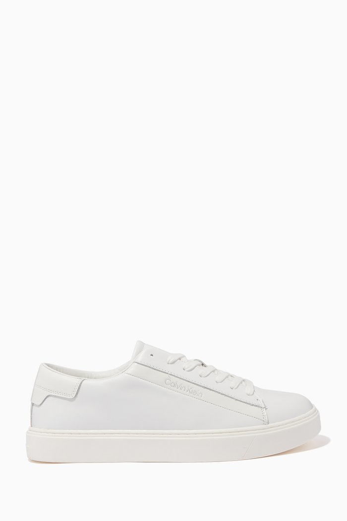 

Low Top Sneakers in Leather, White