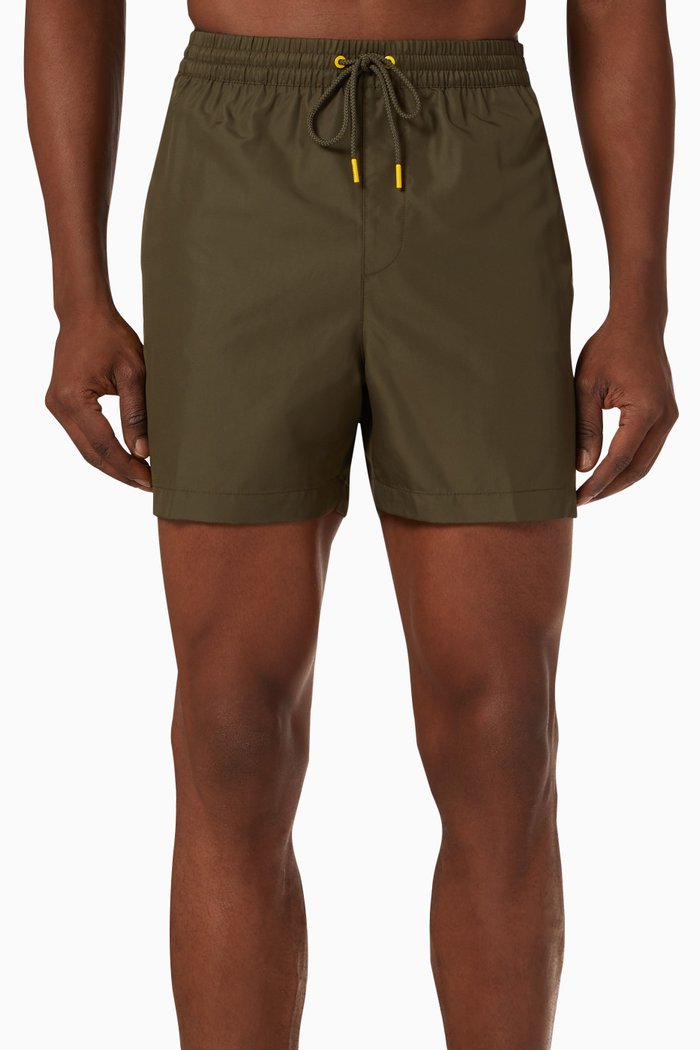 

Medium Logo Swim Shorts in Recycled Fabric, Green