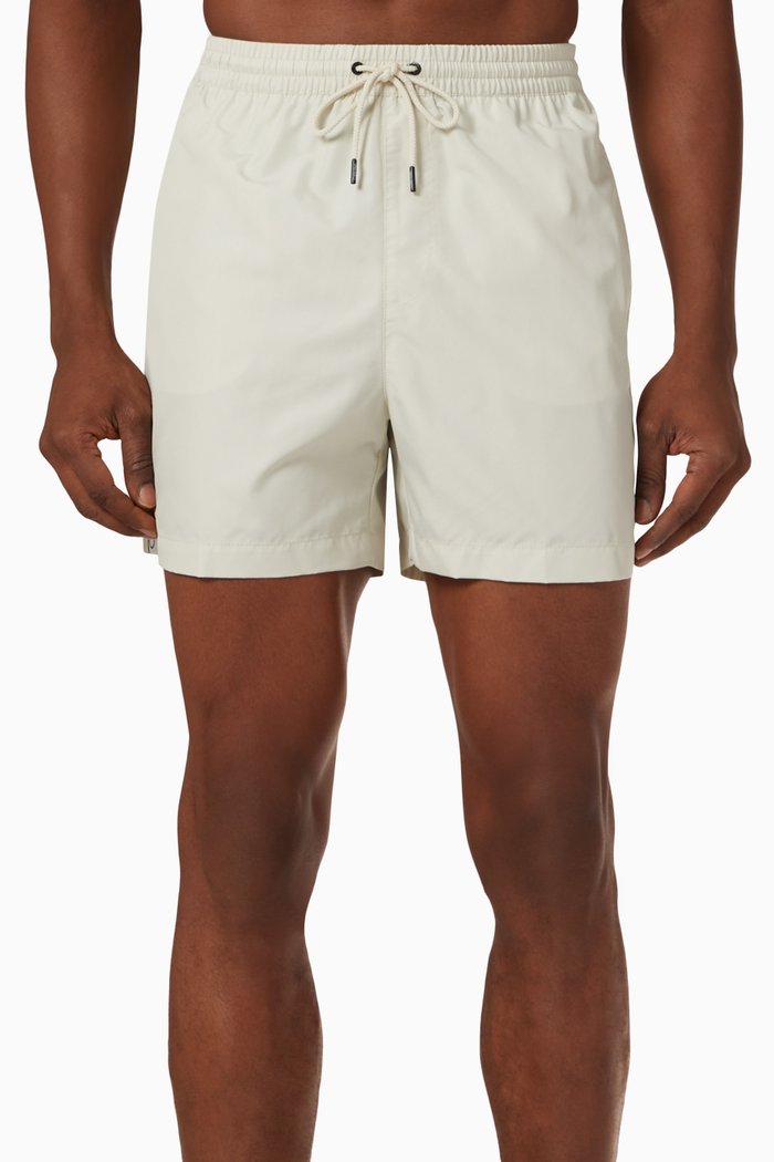 

Medium Logo Swim Shorts in Recycled Fabric, Neutral