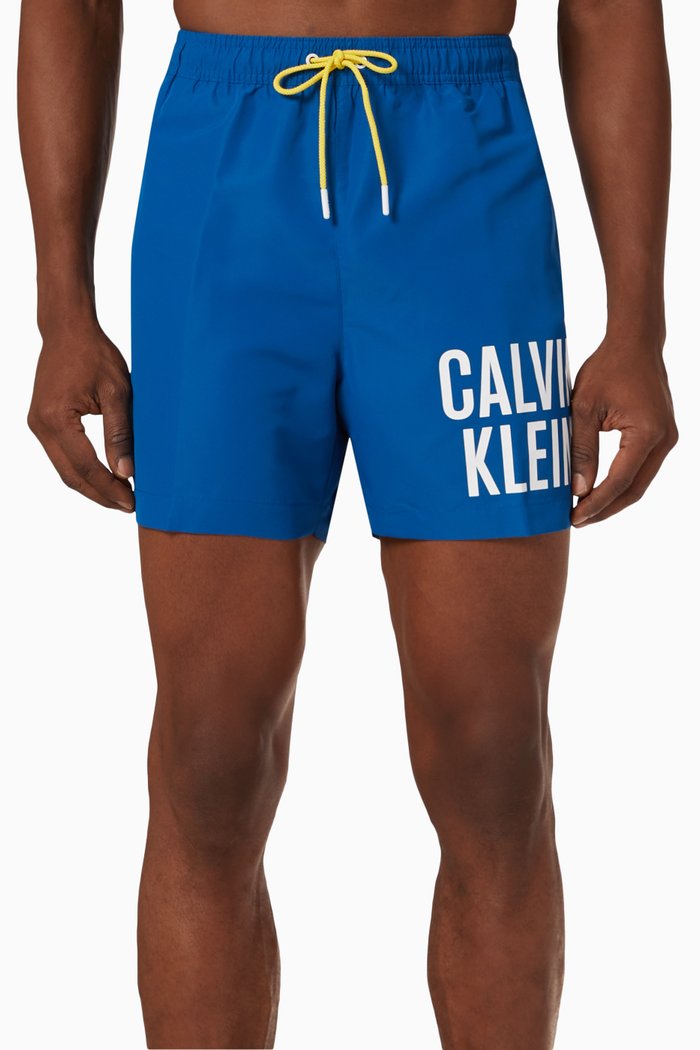 

Medium Logo Swim Shorts in Recycled Fabric, Blue