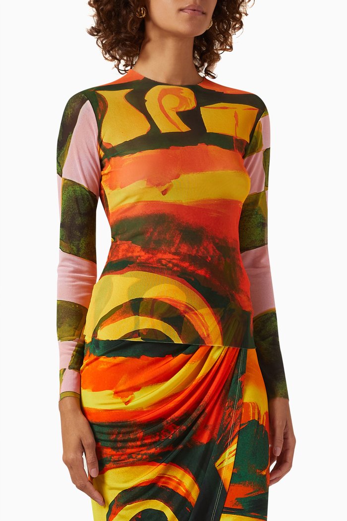 

Endgame Top in Mesh, Multicolour