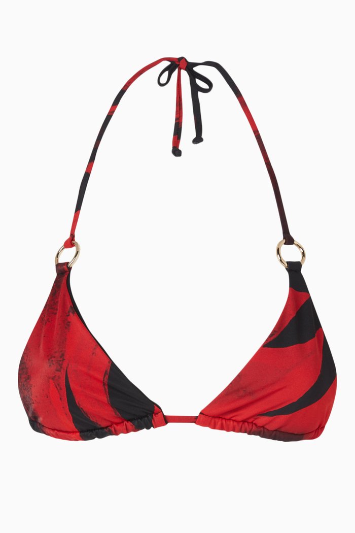 

Mini Ring Bikini Bra, Red