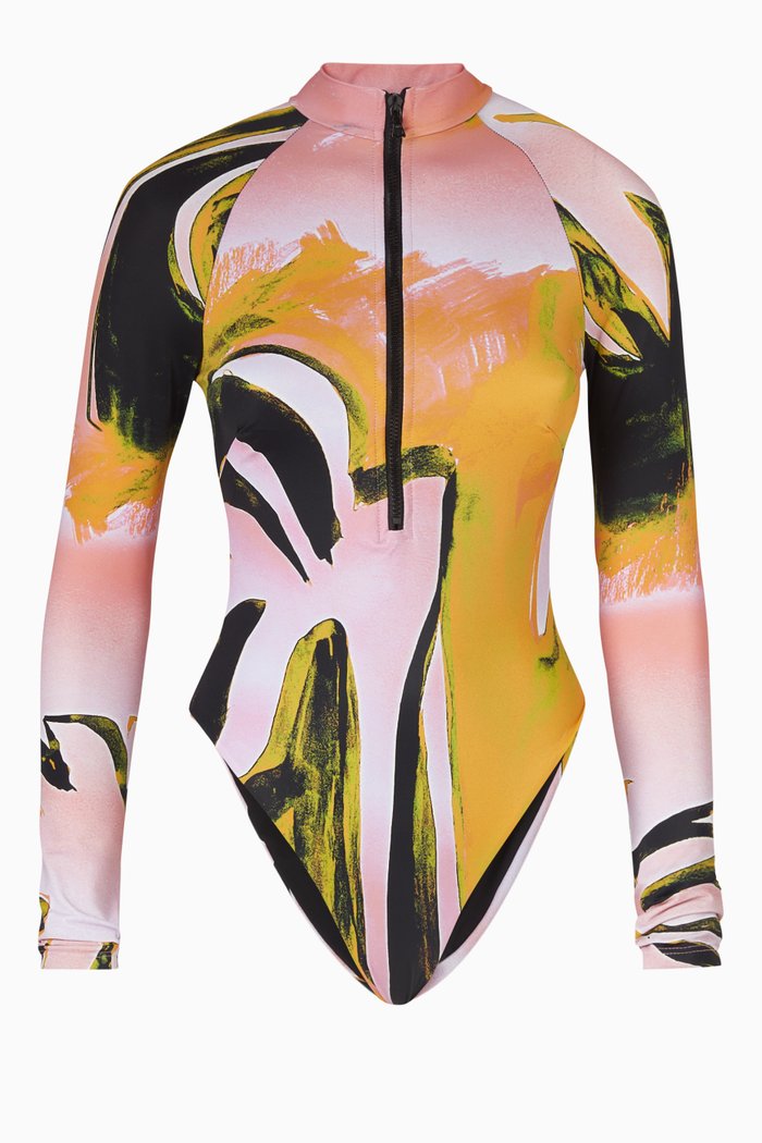 

Spring One-piece Swimsuit in Lycra, Multicolour