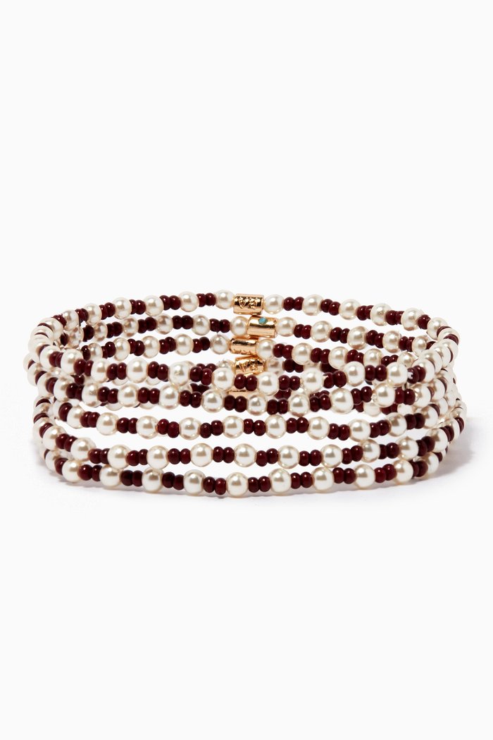 

Tweedy Bracelet Bunch Set, Brown