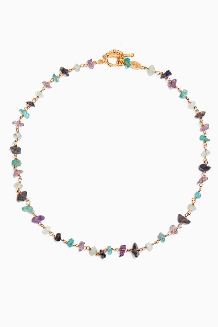 

Gipsea Necklace in Gold-plated Metal, Multicolour