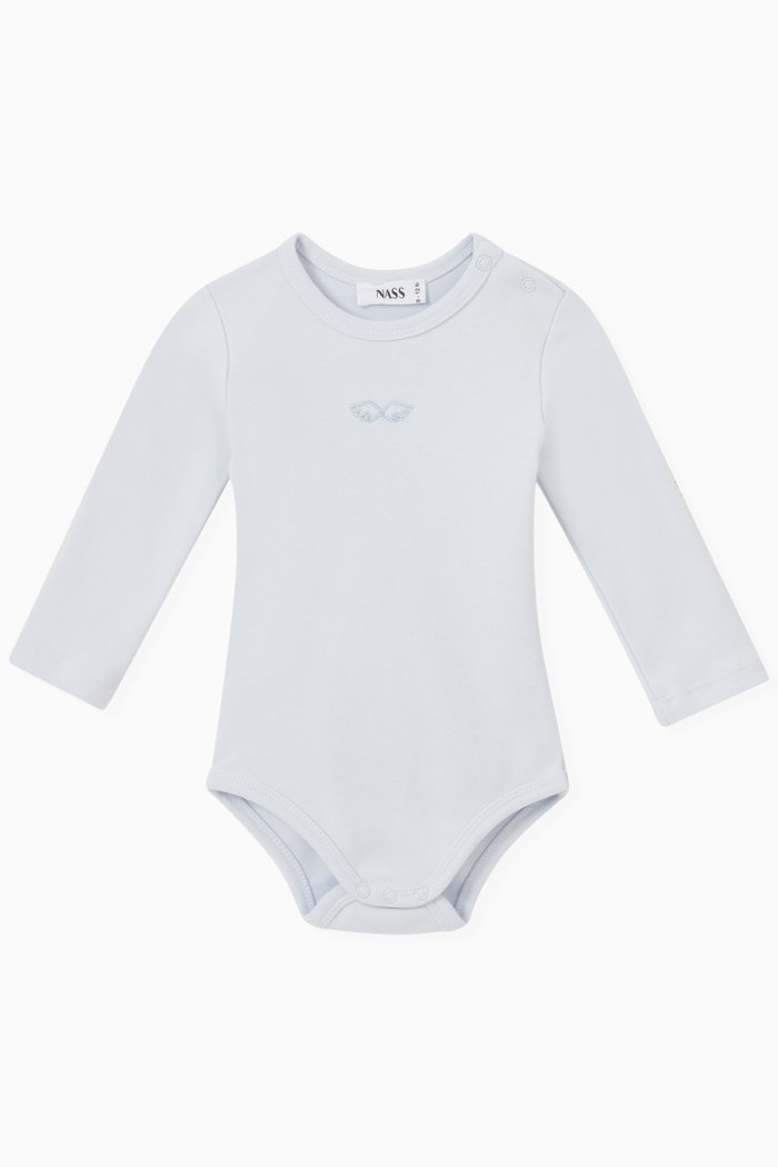 

Angel Bodysuit in Cotton, Blue