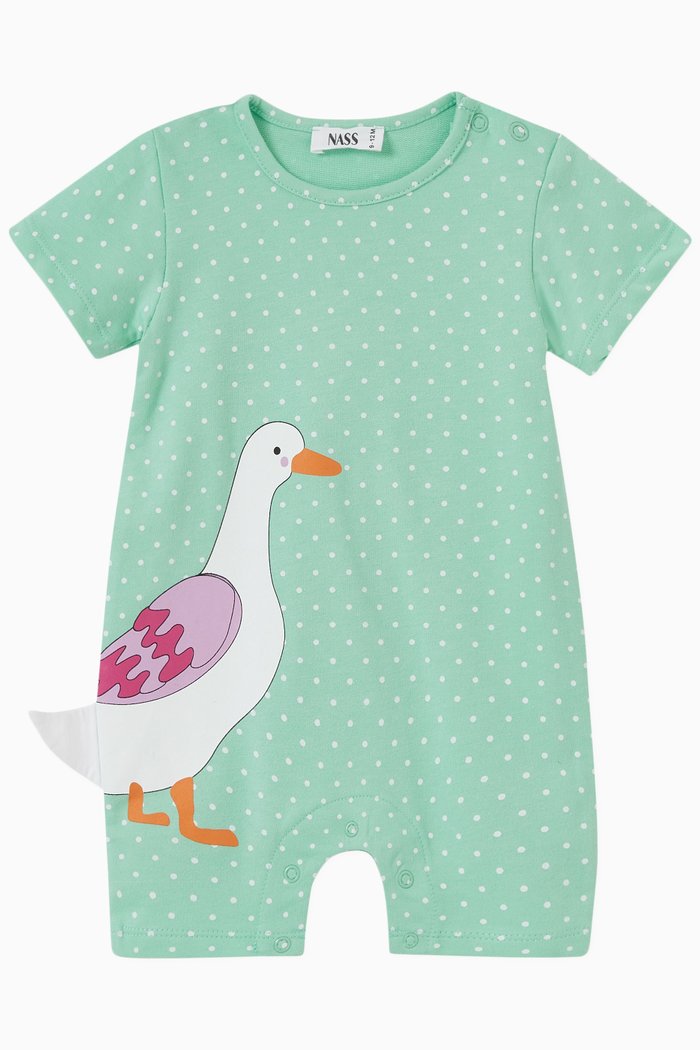 

Duckie Romper in Jersey, Green