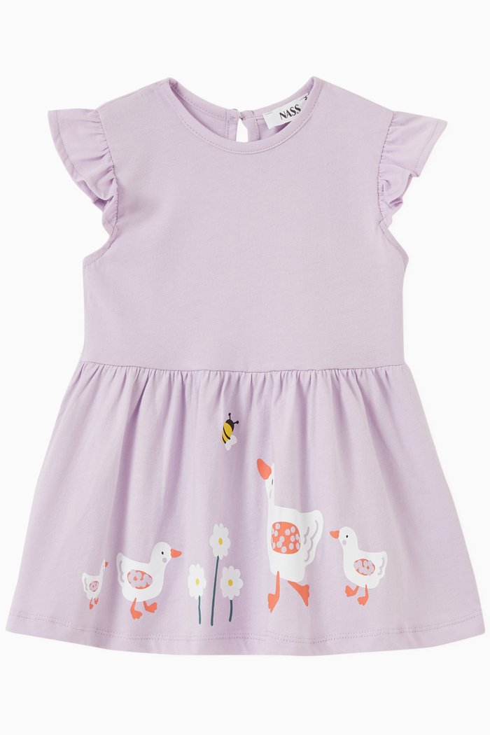 

Birdie Dress in Jersey, Purple