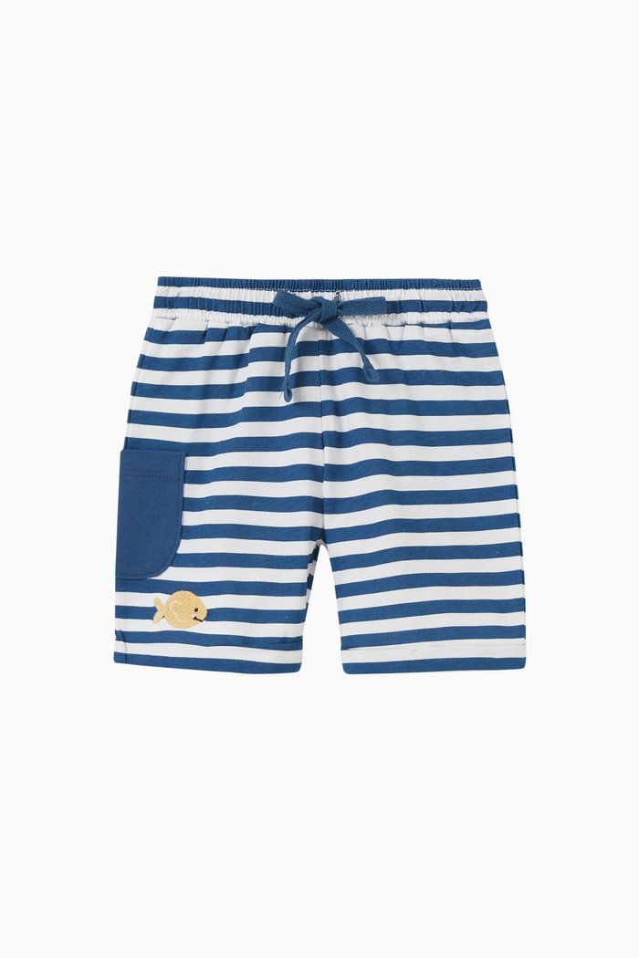 

Lil Explorer Stripe Shorts, Blue