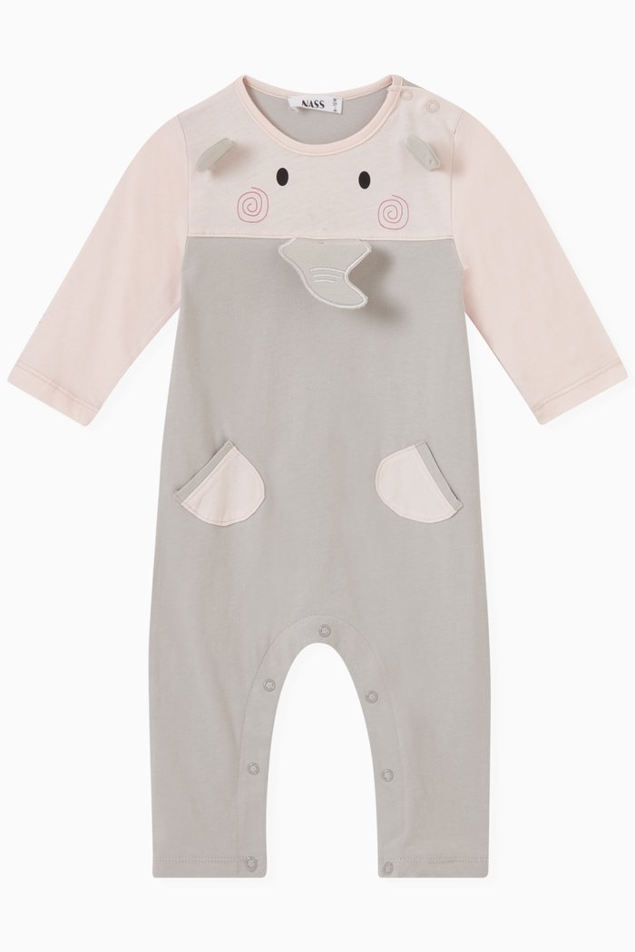 

Ellie Elephant Romper, Pink
