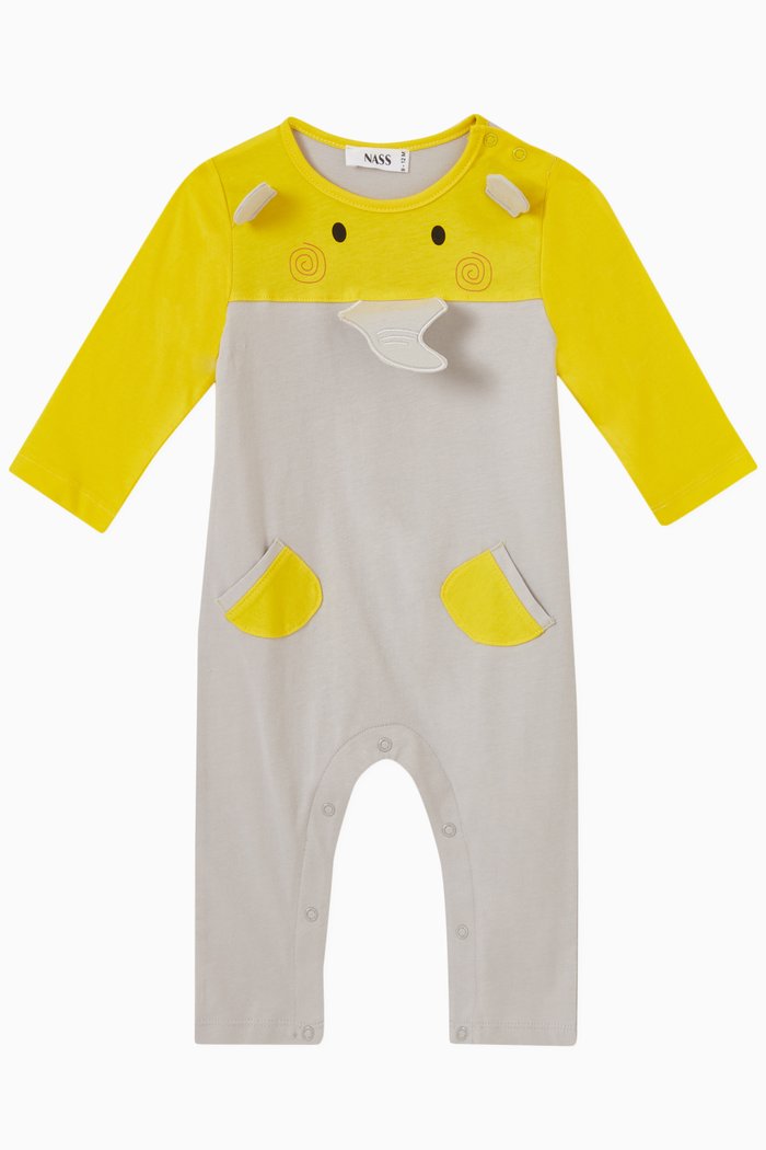 

Ellie Elephant Romper, Yellow
