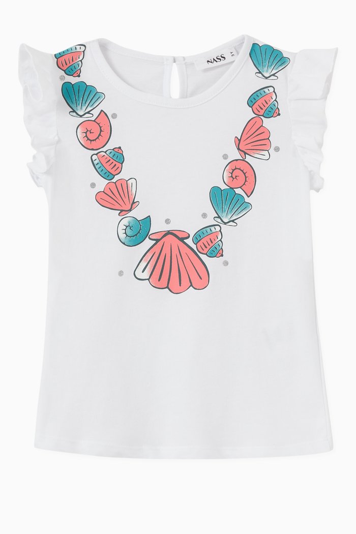 

Shelley Necklace Top in Jersey, White