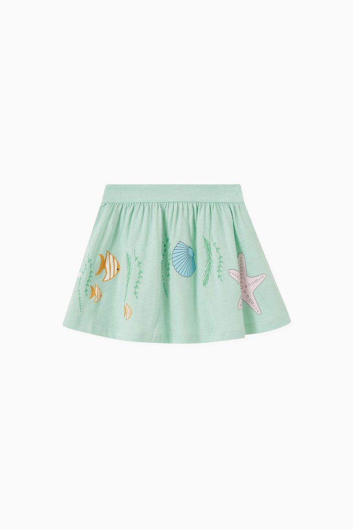 

Dora Printed Skirt, Green