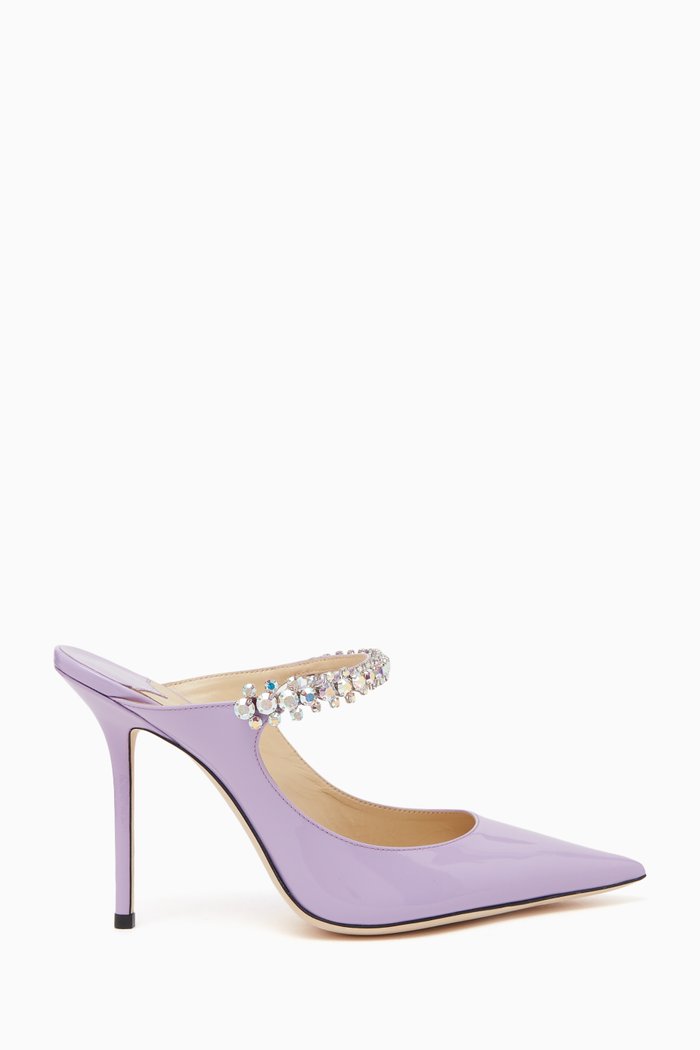 

Bing 100 Mules in Patent Leather, Purple