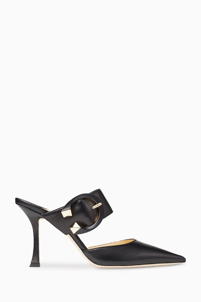 

Magie 90 Mules in Nappa, Black