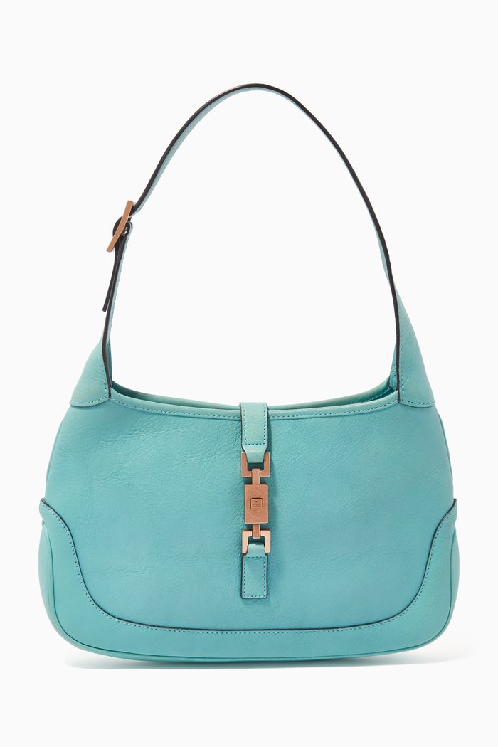 

Jackie Shoulder Bag in Leather, Blue