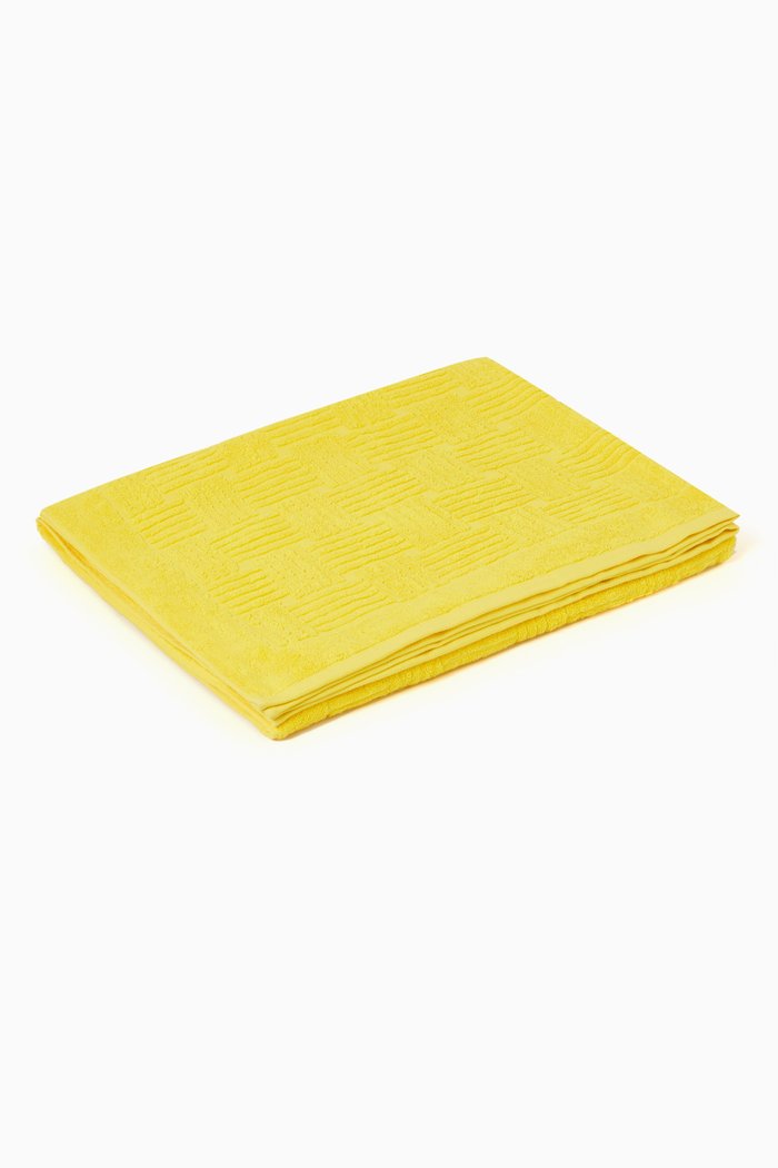 

Intreccio Pattern Beach Towel in Cotton, Yellow